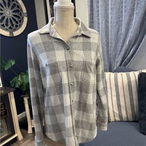 Faherty Light Gray Knit Sweater